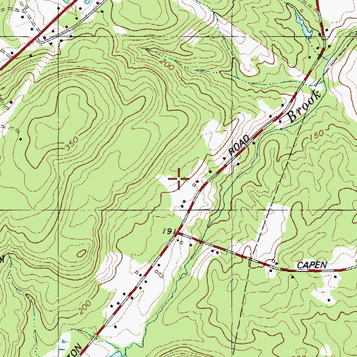 Topographic Map of City of Gardiner, ME