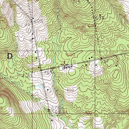 Topographic Map of Town of Garland, ME