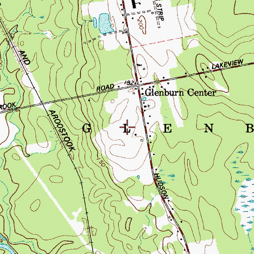 Topographic Map of Town of Glenburn, ME