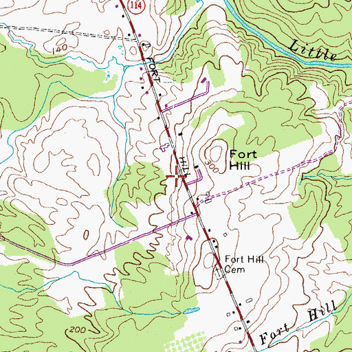Topographic Map of Town of Gorham, ME