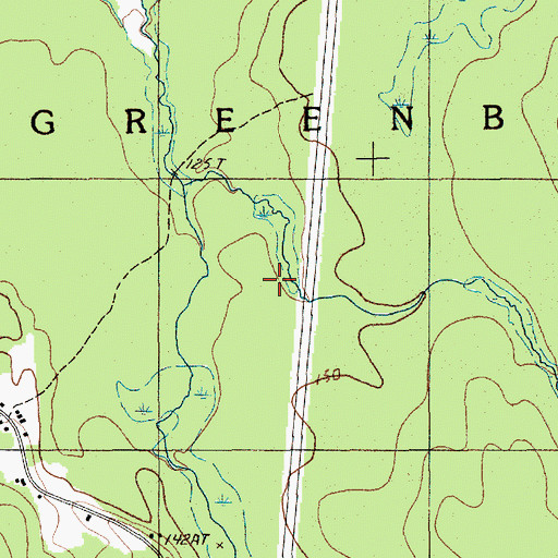 Topographic Map of Town of Greenbush, ME