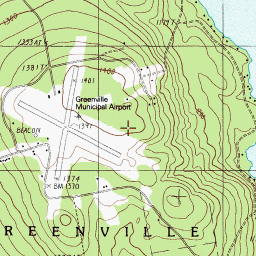 Topographic Map of Town of Greenville, ME