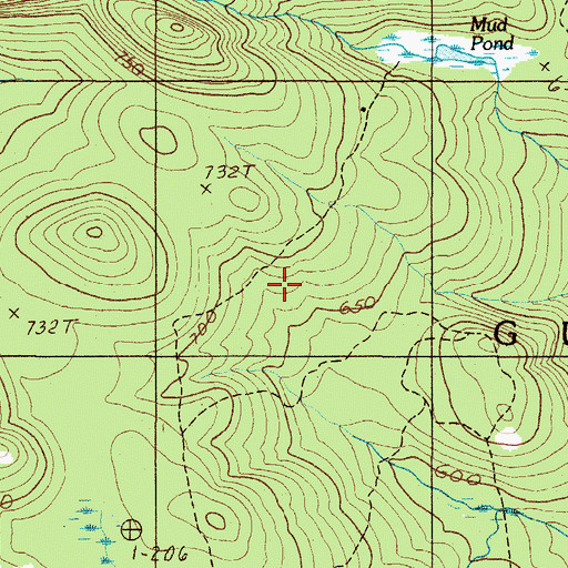 Topographic Map of Town of Guilford, ME