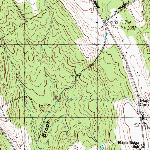 Topographic Map of Town of Harrison, ME