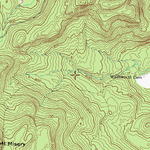 Topographic Map of Town of Hiram, ME