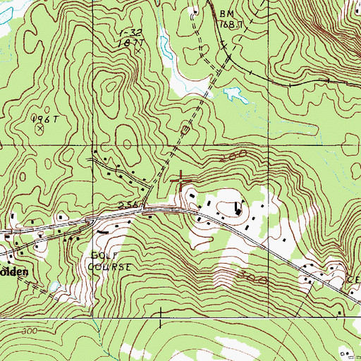 Topographic Map of Town of Holden, ME