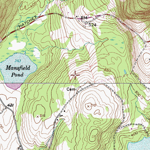 Topographic Map of Town of Hope, ME
