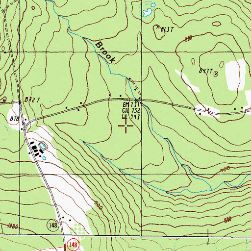 Topographic Map of Town of Industry, ME