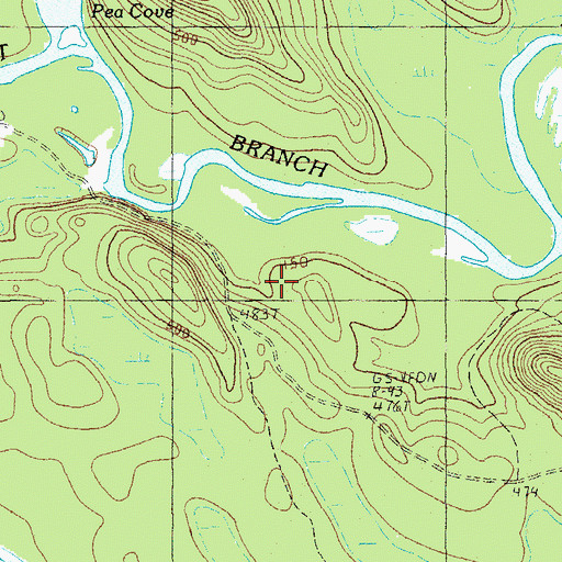 Topographic Map of Town of Island Falls, ME