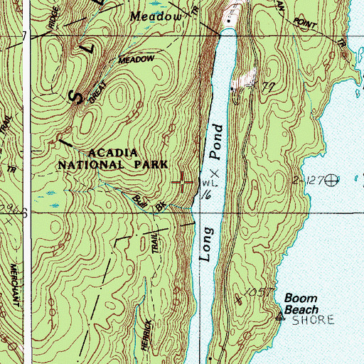 Topographic Map of Town of Isle au Haut, ME
