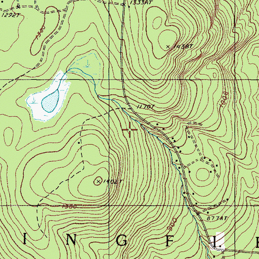 Topographic Map of Town of Kingfield, ME