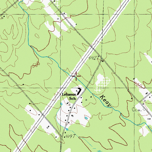 Topographic Map of Town of Lebanon, ME