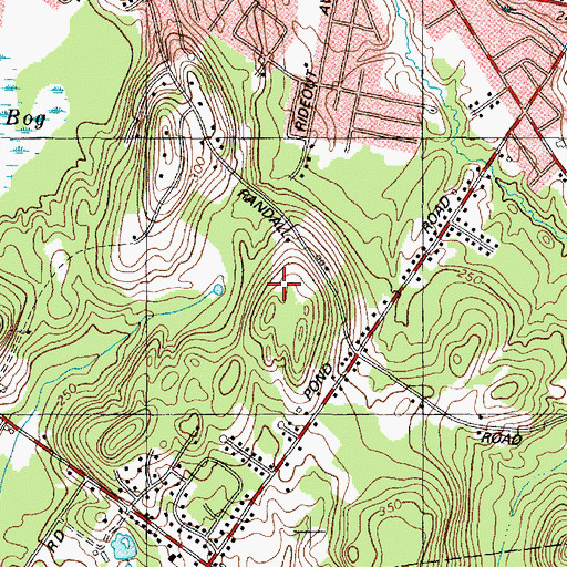 Topographic Map of City of Lewiston, ME