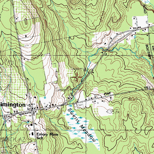 Topographic Map of Town of Limington, ME