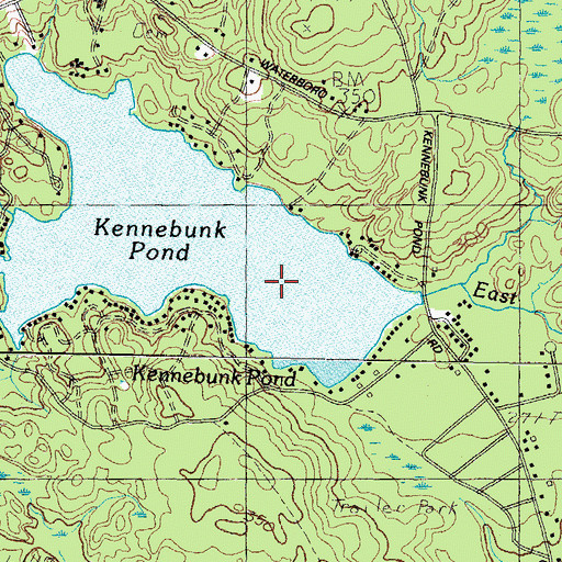 Topographic Map of Town of Lyman, ME