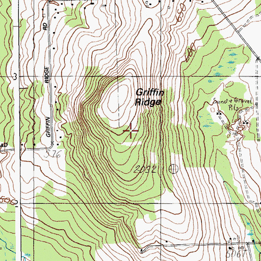 Topographic Map of Town of Mapleton, ME