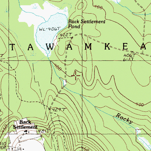 Topographic Map of Town of Mattawamkeag, ME