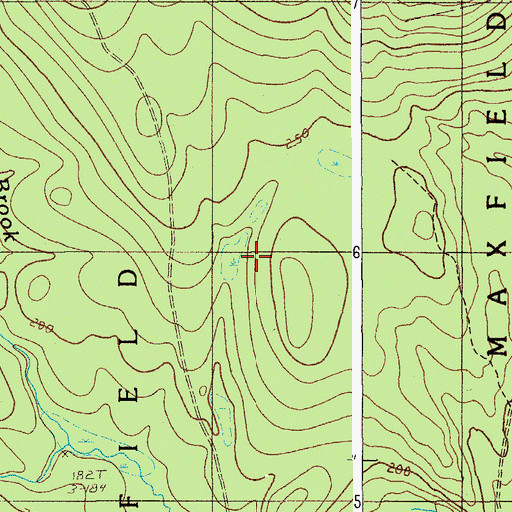 Topographic Map of Town of Maxfield, ME