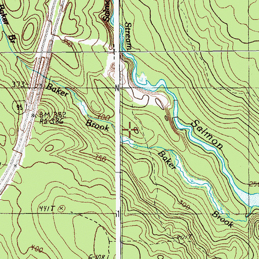 Topographic Map of Town of Medway, ME