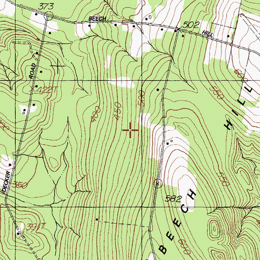 Topographic Map of Town of Mercer, ME