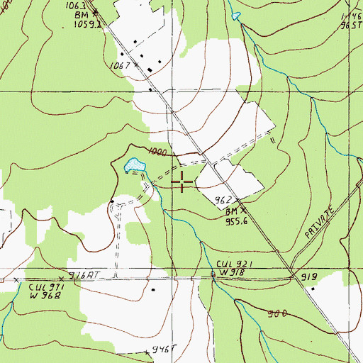 Topographic Map of Town of Merrill, ME