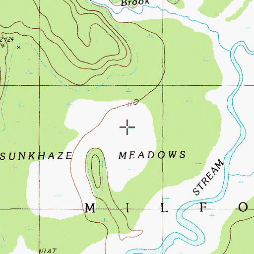 Topographic Map of Town of Milford, ME
