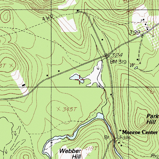 Topographic Map of Town of Monroe, ME