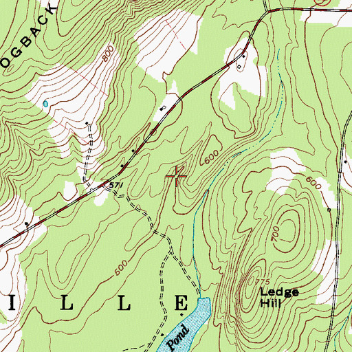 Topographic Map of Town of Montville, ME