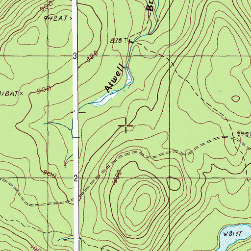 Topographic Map of Plantation of Moro, ME