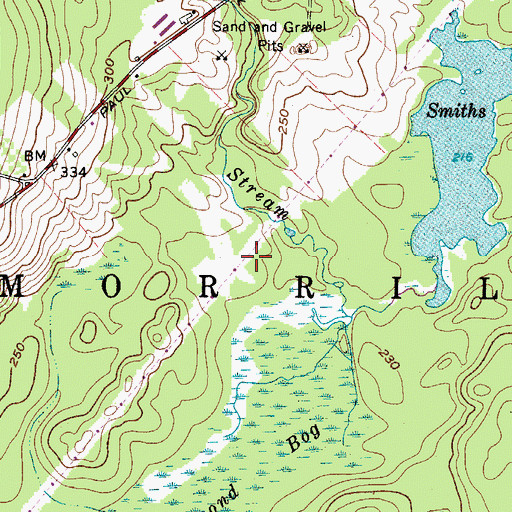 Topographic Map of Town of Morrill, ME