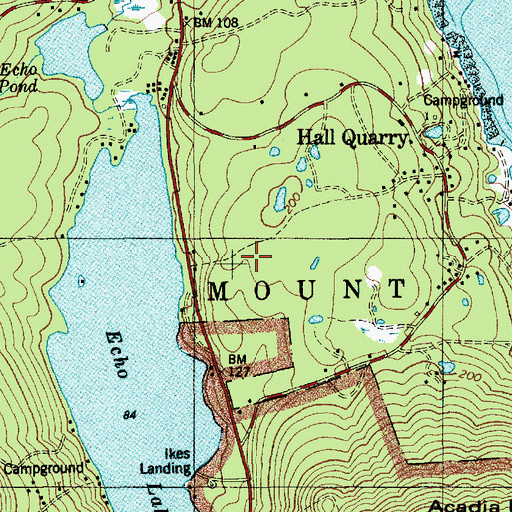 Topographic Map of Town of Mount Desert, ME