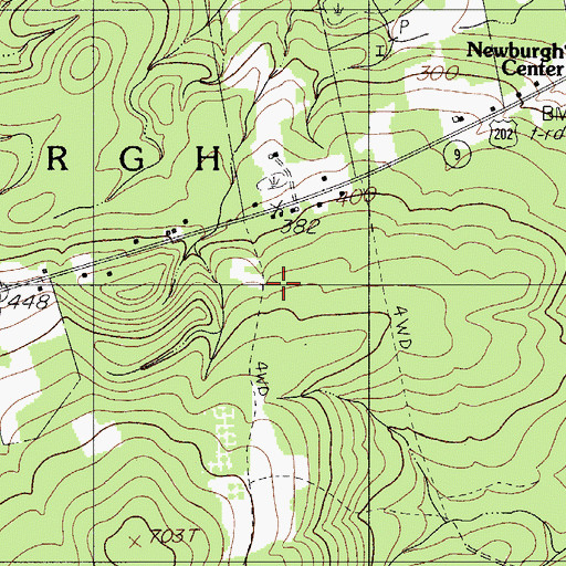 Topographic Map of Town of Newburgh, ME