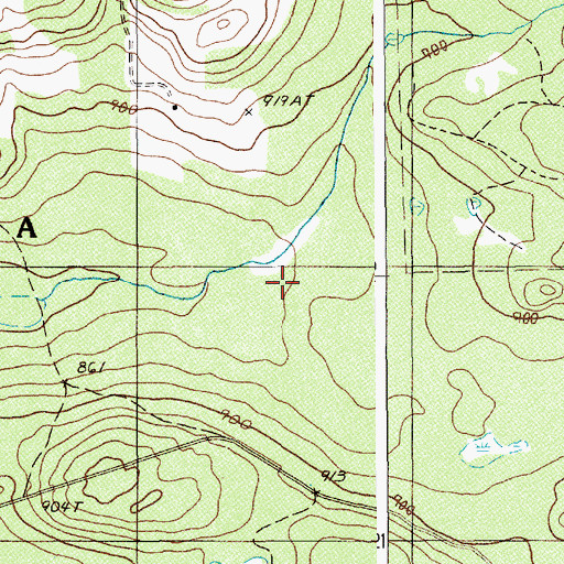 Topographic Map of Town of New Canada, ME