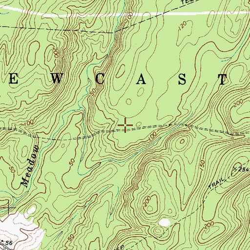 Topographic Map of Town of Newcastle, ME
