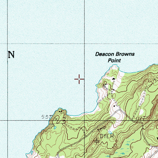 Topographic Map of Town of North Haven, ME