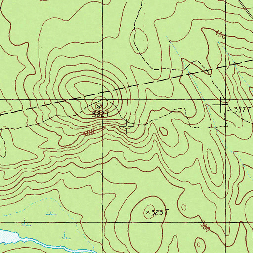 Topographic Map of Unorganized Territory of North Washington, ME
