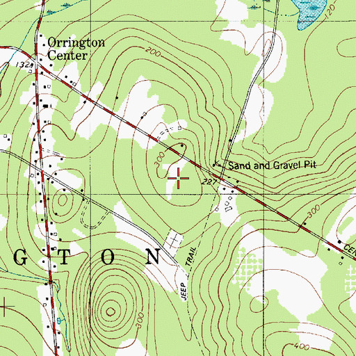 Topographic Map of Town of Orrington, ME