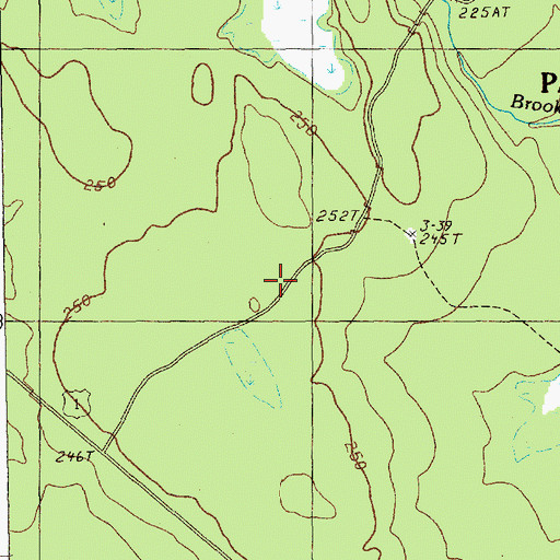 Topographic Map of Passamaquoddy Indian Township Reservation, ME