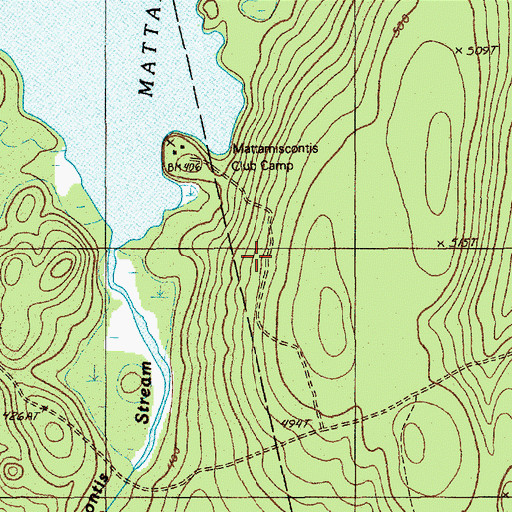 Topographic Map of Penobscot Reservation, ME