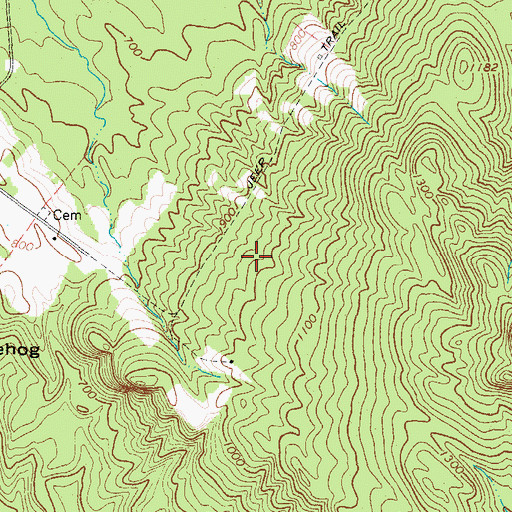 Topographic Map of Town of Peru, ME
