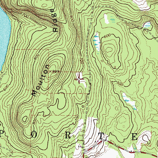 Topographic Map of Town of Porter, ME