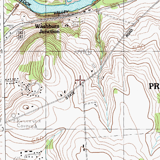 Topographic Map of City of Presque Isle, ME