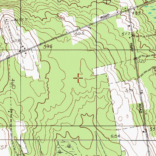 Topographic Map of Town of Ripley, ME