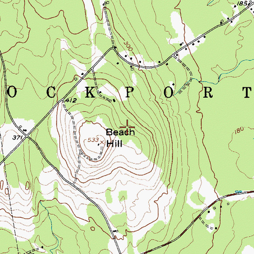 Topographic Map of Town of Rockport, ME