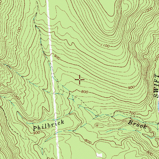 Topographic Map of Town of Roxbury, ME