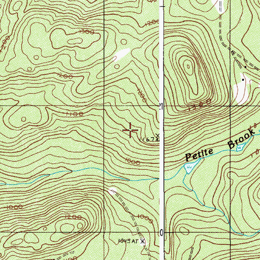 Topographic Map of Town of Saint Francis, ME