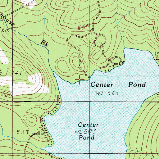 Topographic Map of Town of Sangerville, ME