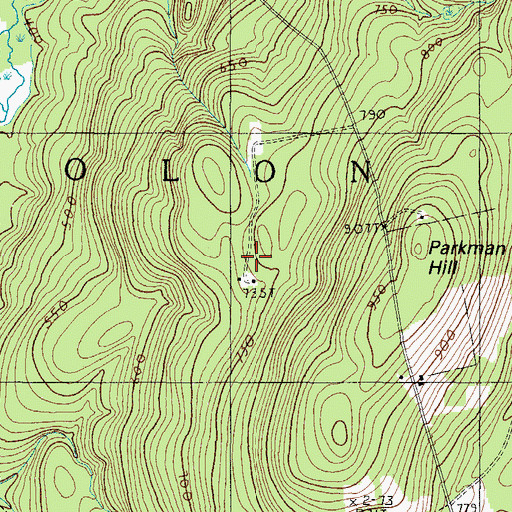 Topographic Map of Town of Solon, ME