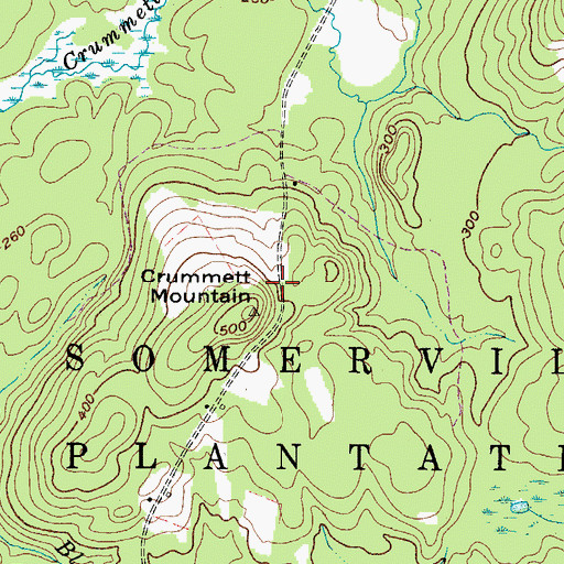 Topographic Map of Town of Somerville, ME