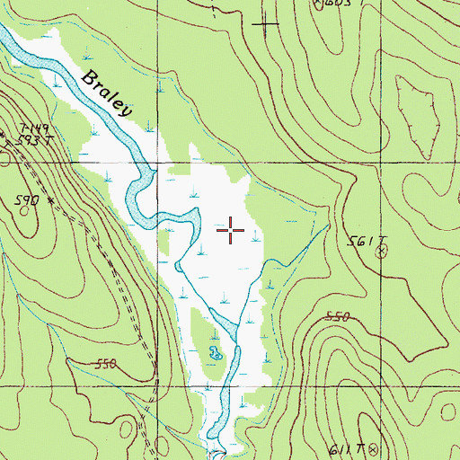 Topographic Map of Unorganized Territory of South Aroostook, ME